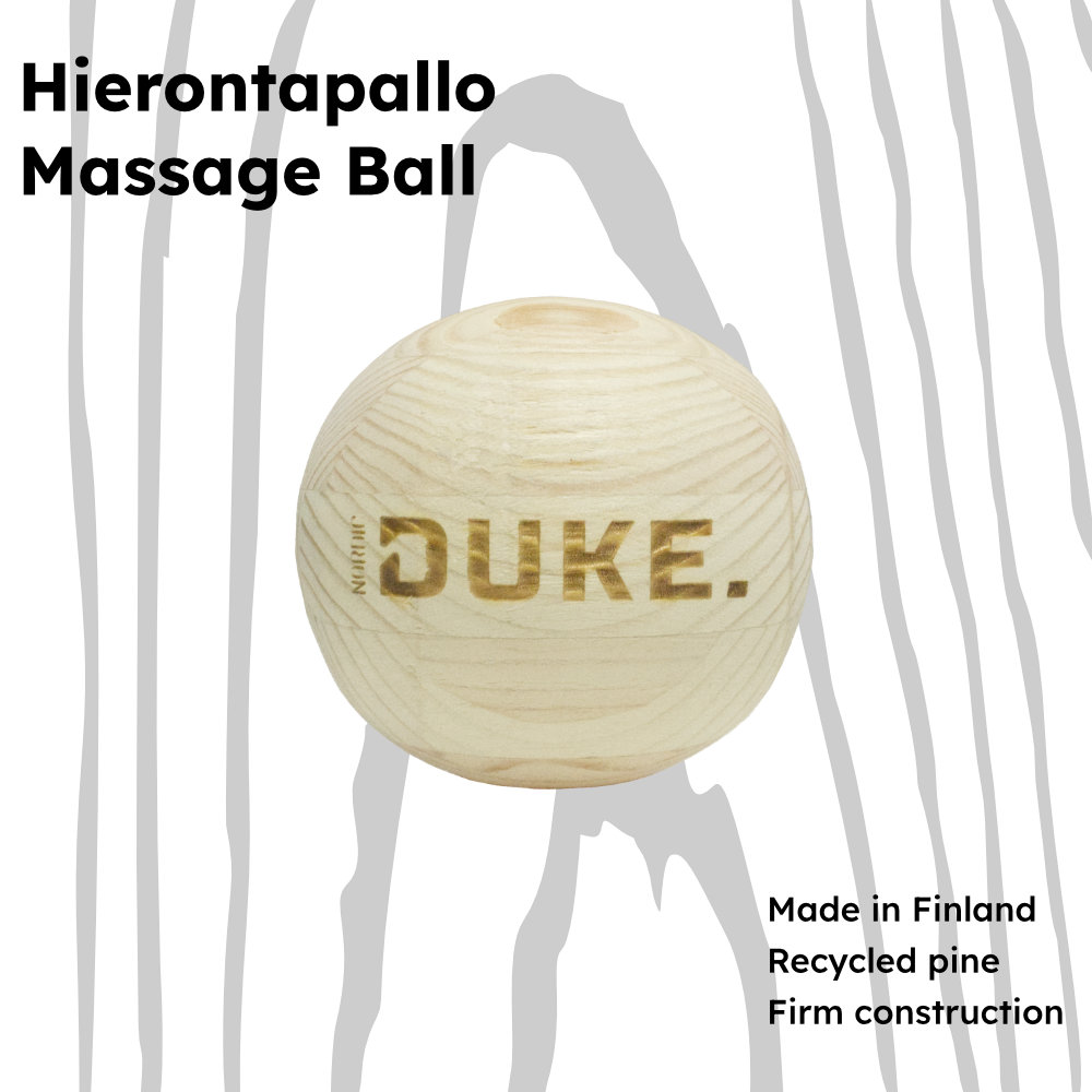 Nordic Duke® Wood Faskiapallo mänty on 100% kotimainen fitnesstuote.