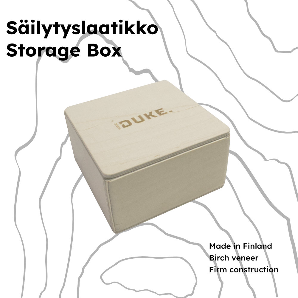 Nordic Duke® Wood vanerirasia magnesiumpalalle - käsintehty rasia myös muille pikkutavaroillesi!