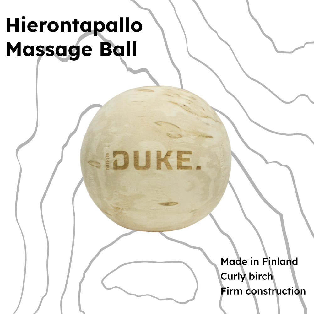 Nordic Duke® Wood Faskiapallo Visakoivu on käsintehty kotimainen tuote!